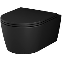 Унитаз AM.PM Func FlashClean C8F1700MBSC подвесной Черный матовый с сиденьем Микролифт фарфор подвесной