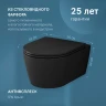 Унитаз AM.PM Func FlashClean C8F1700MBSC подвесной Черный матовый с сиденьем Микролифт фарфор подвесной