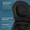 Унитаз AM.PM Func FlashClean C8F1700MBSC подвесной Черный матовый с сиденьем Микролифт фарфор подвесной