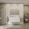 Тумба под раковину Cezares Duet-N 120 DUET-N-1200-2C-SO-BO подвесная Bianco Opaco