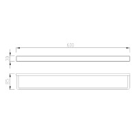 Полотенцедержатель Abber Westen AA1755 Хром