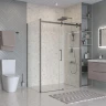 Душевой уголок BelBagno Marino 2 150x80 MARINO-2-AH-1-150/80-C-GM профиль Оружейная сталь стекло прозрачное