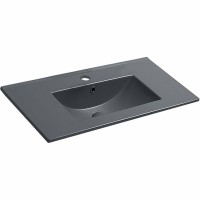 Раковина Vincea 75 VBS-13975MA Антрацит матовый фарфор полувстраиваемая