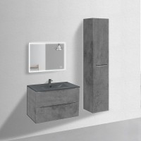 Раковина Vincea 75 VBS-13975MA Антрацит матовый фарфор полувстраиваемая