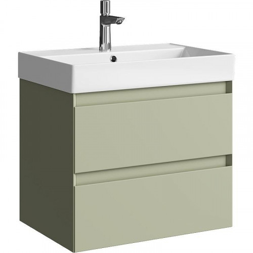 Тумба под раковину Aqwella Geometria 65 GE01652SH подвесная Шалфей зеленый