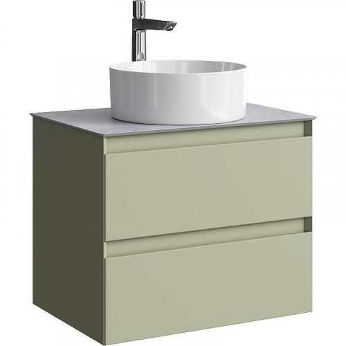 Тумба под раковину Aqwella Geometria 65 GE01652SH подвесная Шалфей зеленый