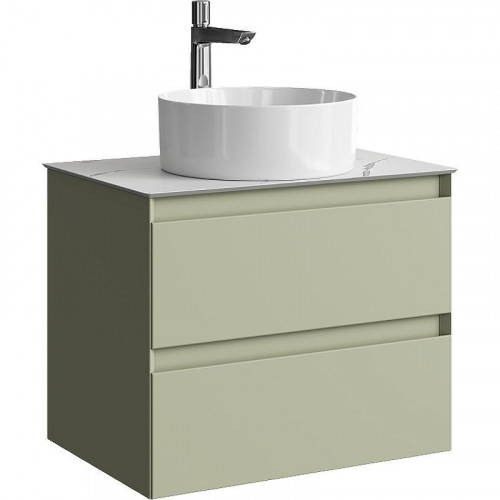 Тумба под раковину Aqwella Geometria 65 GE01652SH подвесная Шалфей зеленый