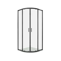 Душевой уголок Aquatek 100x100 AQ.RO.100.1BL профиль Черный матовый стекло прозрачное