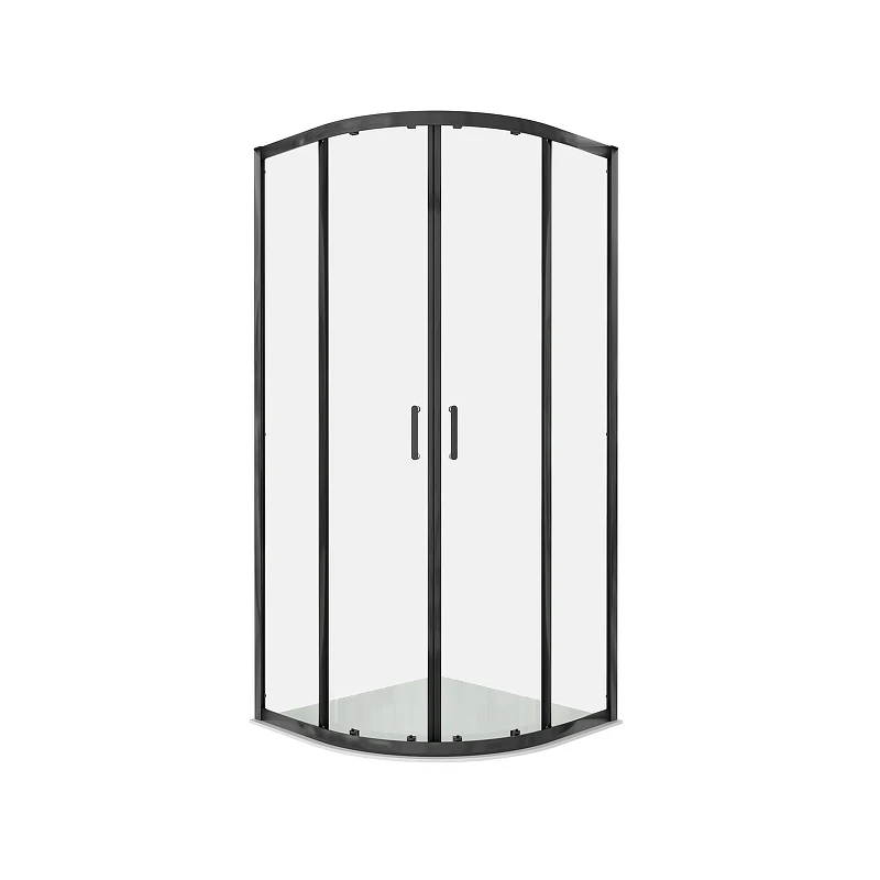 Душевой уголок Aquatek 100x100 AQ.RO.100.1BL профиль Черный матовый стекло прозрачное