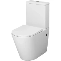 Унитаз компакт Grossman Color GR-4480MS Белый матовый с бачком и сиденьем Микролифт фаянс напольный