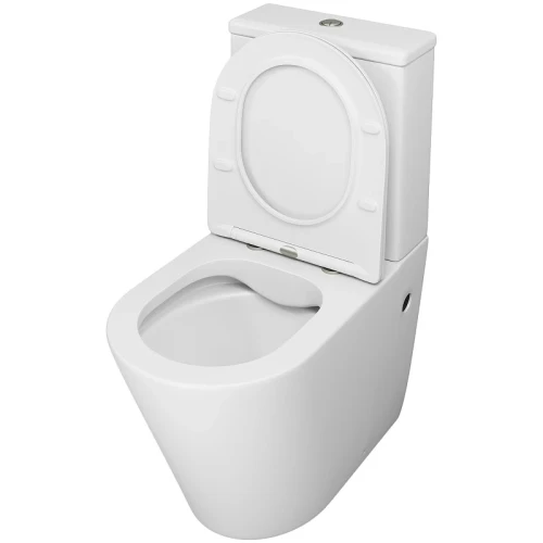 Унитаз компакт Grossman Color GR-4480MS Белый матовый с бачком и сиденьем Микролифт фаянс напольный