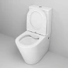 Унитаз компакт Grossman Color GR-4480MS Белый матовый с бачком и сиденьем Микролифт фаянс напольный