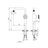 Смеситель для раковины Iddis Grange GRABLR1i01 Черный матовый