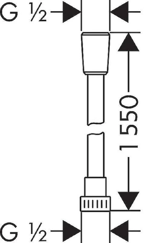 Душевой шланг WeltWasser WW BS 1550 PL 10000001949 Серебристо-серый