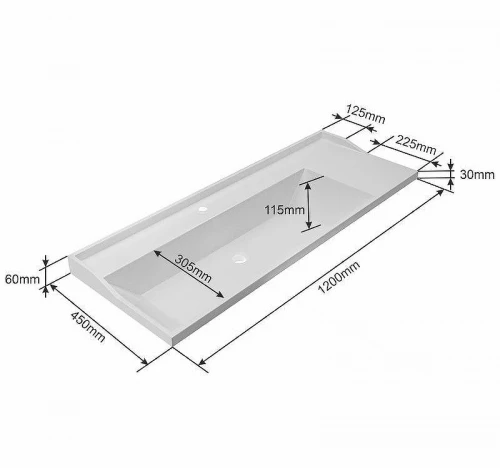 Раковина СанТа Сириус 120 Sirius120 Белая