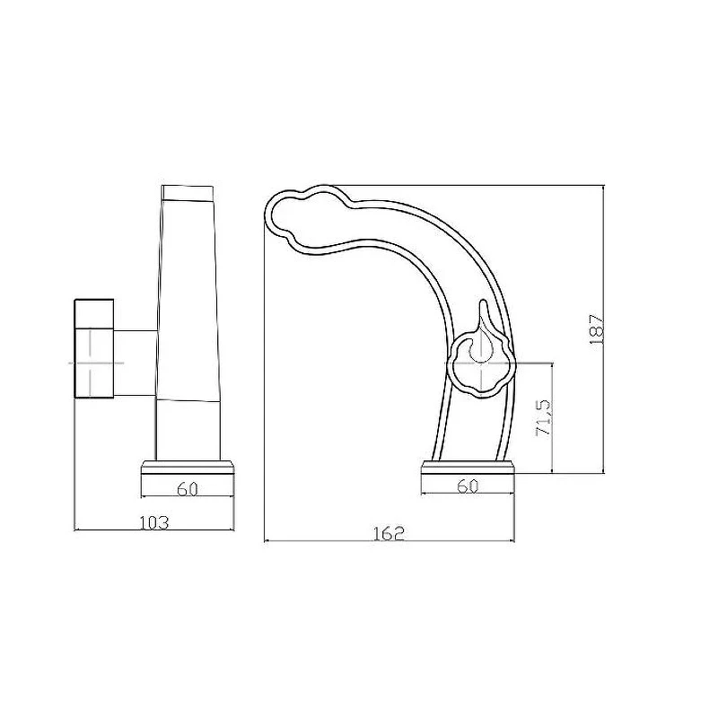 Смеситель для раковины ZorG Antic A10129BR Бронза