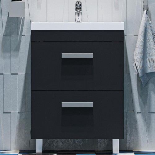 Тумба под раковину Velvex Orlando 60 tn.ORL.CLA.60.2Y Графит