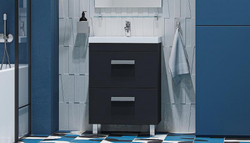 Тумба под раковину Velvex Orlando 60 tn.ORL.CLA.60.2Y Графит