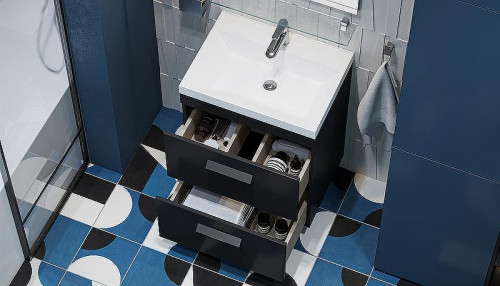 Тумба под раковину Velvex Orlando 60 tn.ORL.CLA.60.2Y Графит