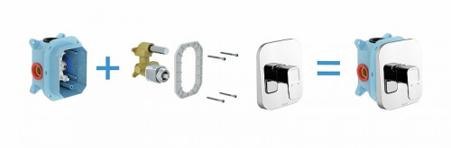 Смеситель для душа Ravak 10° TD 066.00 X070071 Хром латунь встраиваемый