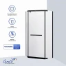Душевой уголок Ceruttispa Чика (Chika) 90х90 CHIKA ZP91BF 12041 профиль Черный матовый стекло матовое