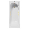 Чугунная ванна Vinsent Veron Concept 160x70 VCO1607042H/VH0015MGD цвет Белый с дугообразными ручками матовое золото