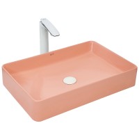 Раковина-чаша WeltWasser Elbach 2174 MP 60 10000004510 Розовая матовая фаянс накладная