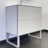 Тумба с раковиной Comforty Бильбао 80Н 00-00017176 Серый шёлк