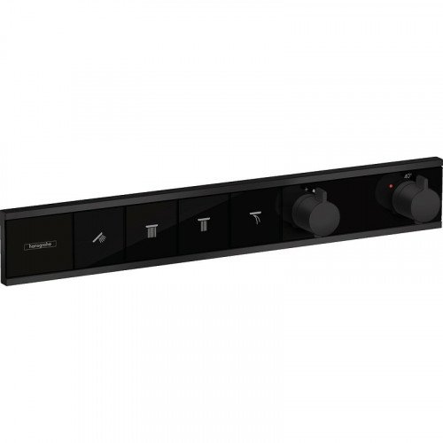 Смеситель для душа Hansgrohe RainSelect 15382670 с термостатом Черный матовый латунь встраиваемый