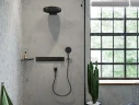 Смеситель для душа Hansgrohe RainSelect 15382670 с термостатом Черный матовый латунь встраиваемый