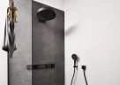 Смеситель для душа Hansgrohe RainSelect 15382670 с термостатом Черный матовый латунь встраиваемый