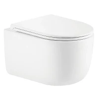 Унитаз Azario Serenata AZ-5101T-WHT подвесной цвет Белый с сиденьем Микролифт