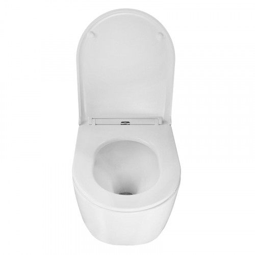 Унитаз Azario Serenata AZ-5101T-WHT подвесной цвет Белый с сиденьем Микролифт