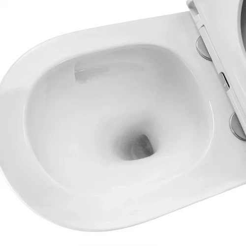 Унитаз Azario Serenata AZ-5101T-WHT подвесной цвет Белый с сиденьем Микролифт