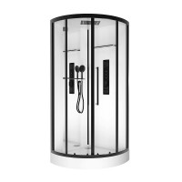 Душевая кабина Black&amp;White Galaxy 90х90 8021000 с гидромассажем