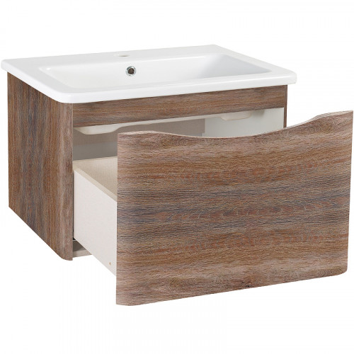 Тумба под раковину Runo Тоскана 80 00-00001417 Темное дерево МДФ / ЛДСП