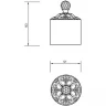 Контейнер для хранения Migliore Cristalia 16824 Золото с кристаллом Swarovski