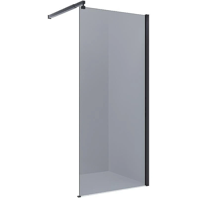 Душевая перегородка Alex Baitler 110 AB29110B4 профиль Черный стекло тонированное
