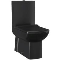 Унитаз биде Creavit Lara LR360-00SM00E-0000 Черный матовый без бачка и сиденья фарфор напольный