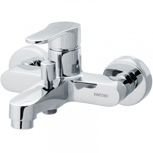 Смеситель для ванны Swedbe Neptune 1330 Хром латунь на стену