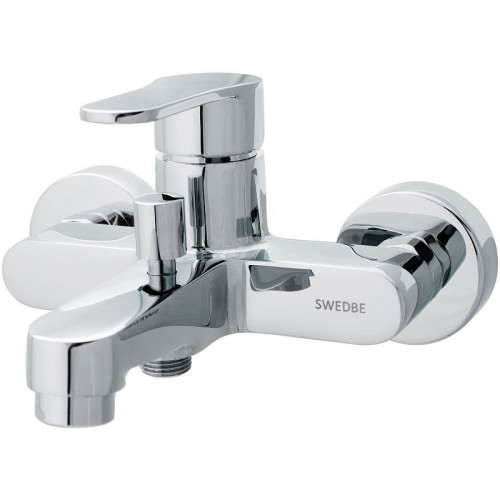 Смеситель для ванны Swedbe Neptune 1330 Хром латунь на стену