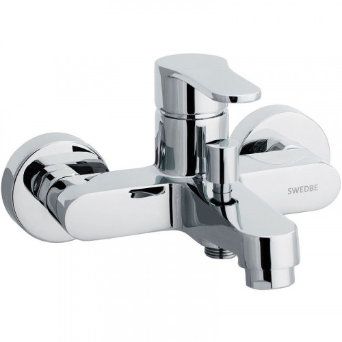 Смеситель для ванны Swedbe Neptune 1330 Хром латунь на стену