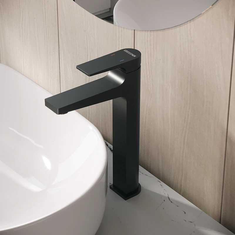 Смеситель для раковины Grossman Classic 520.K35.04.210 Черный матовый латунь