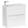 Тумба под раковину Raval Brik 65 Brk.01.65/P/W/RL подвесная Белая МДФ / ЛДСП