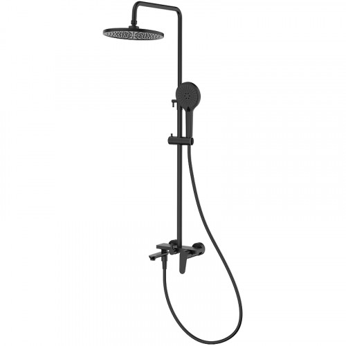 Душевая система Raglo R31.24.06 Черная матовая латунь на стену