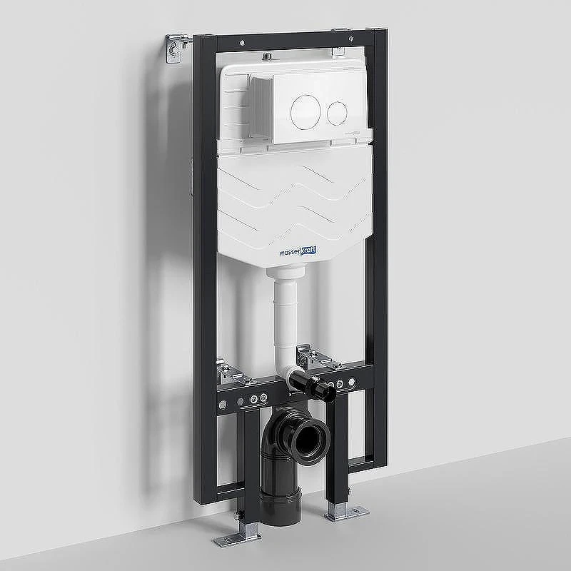 Инсталляция WasserKRAFT Vils 56TLT.010.ME.WH02 для унитаза с Белой клавишей смыва
