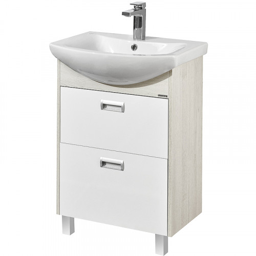 Тумба под раковину Aquaton Бекка PRO 60 1A196601BAC20 Белый Дуб сомерсет МДФ / ЛДСП