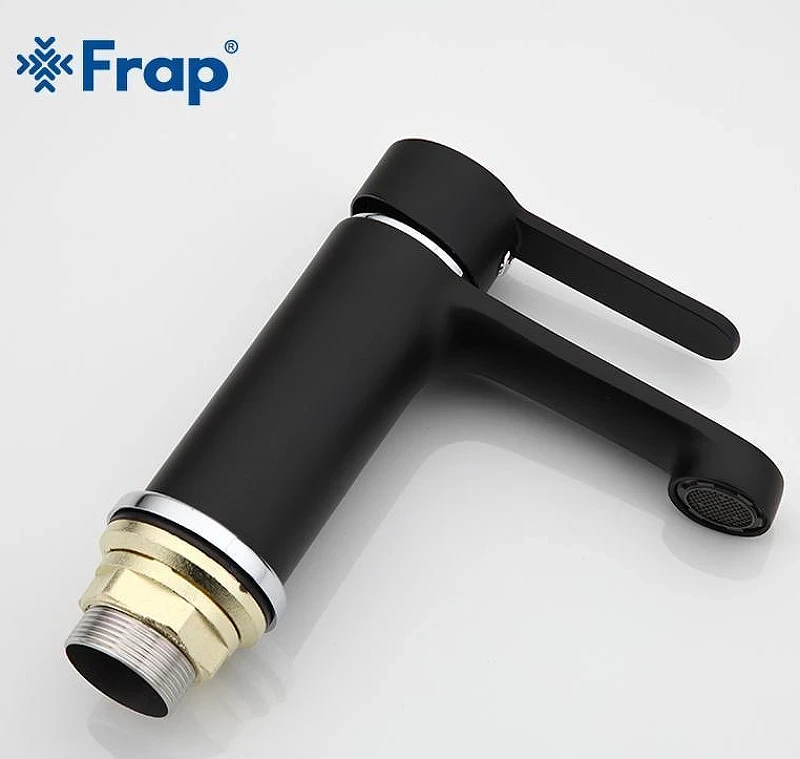 Смеситель для раковины Frap H42 F1042 Черный матовый Хром