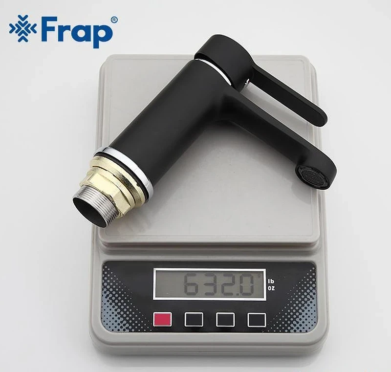 Смеситель для раковины Frap H42 F1042 Черный матовый Хром