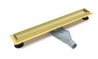 Душевой лоток CeramaLux 84 CL6138G-80 с решеткой цвет Золото матовое